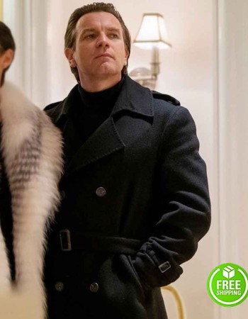 HALSTON EWAN MCGREGOR BLACK TRENCH COAT