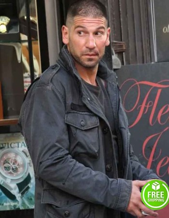 DAREDEVIL SEASON 2 JON BERNTHAL (FRANK CASTLE) BLACK COTTON JACKET