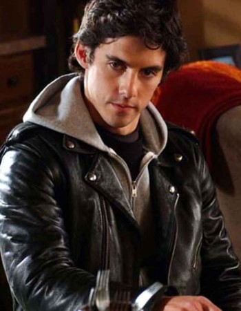 GILMORE GIRLS MILO VENTIMIGLIA (JESS MARIANO) BLACK LEATHER JACKET