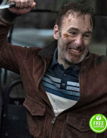 NOBODY BOB ODENKIRK (HUTCH MANSELL) BROWN SUEDE LEATHER JACKET