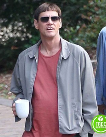 DUMB AND DUMBER JIM CARREY (LLOYD CHRISTMAS) GREY COTTON JACKET