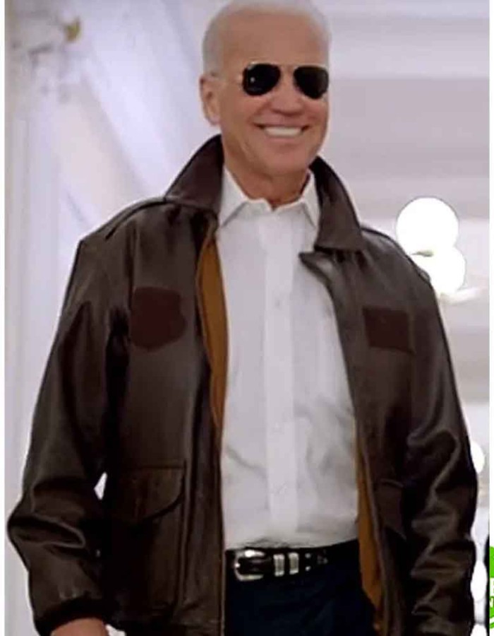 JOE BIDEN BROWN AVIATOR JACKET