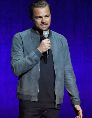 ONCE UPON A TIME IN HOLLYWOOD LEONARDO DICAPRIO BOMBER LEATHER JACKET