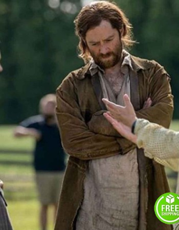 OUTLANDER SEASON 4 SAM HEUGHAN (JAMIE FRASER) BROWN COTTON COAT