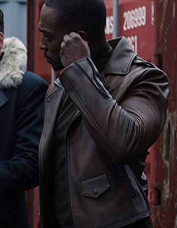 THE FALCON AND THE WINTER SOLDIER ANTHONY MACKIE BROWN JACKET