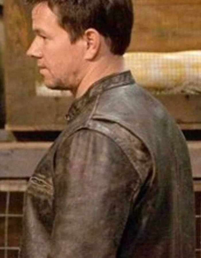 THE ITALIAN JOB MARK WAHLBERG BROWN JACKET