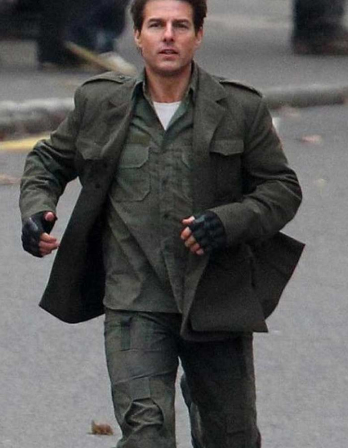 EDGE OF TOMORROW TOM CRUISE WOOL COAT
