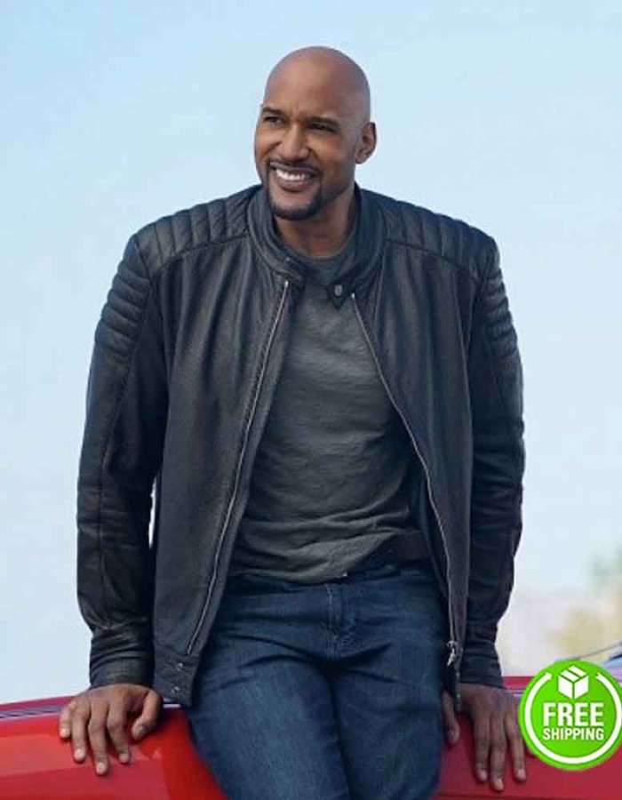 AGENTS OF SHIELD HENRY SIMMONS (ALPHONSO MACKENZIE) BLACK LEATHER JACKET	