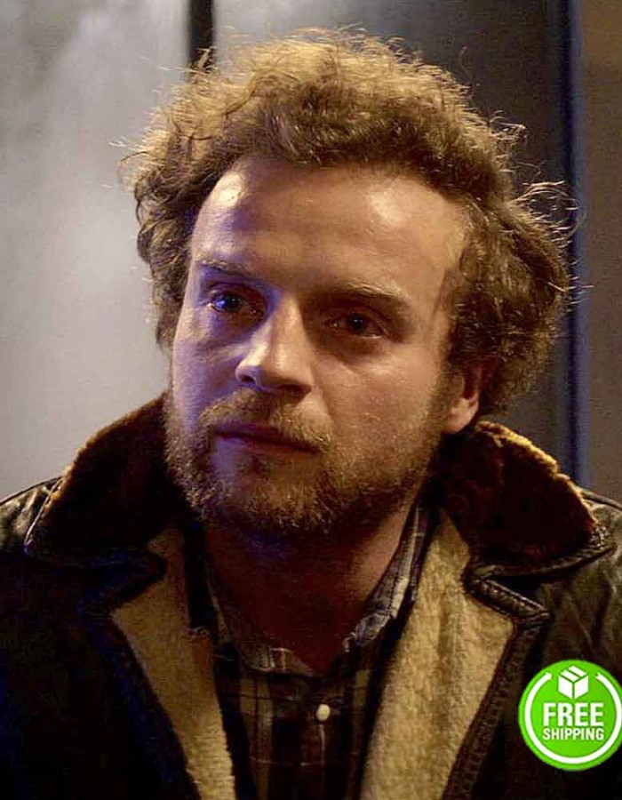 BLACK MIRROR SEASON 4 ANDREW GOWER (ROB) BLACK LEATHER JACKET