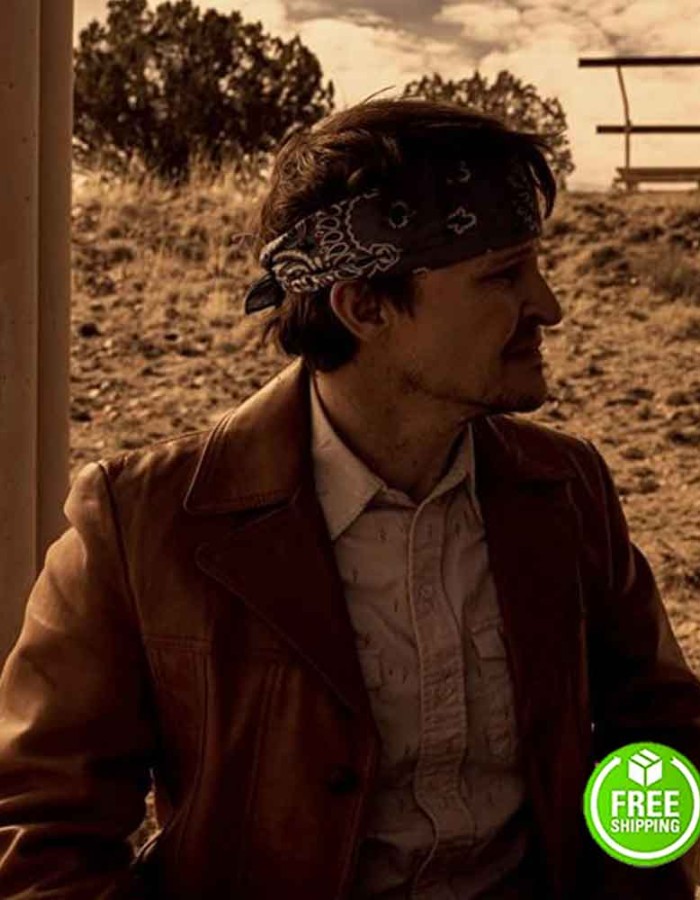 PERPETUAL GRACE LTD DAMON HERRIMAN (PAUL ALLEN BROWN) BROWN LEATHER JACKET