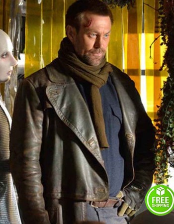 Defiance Grant Bowler Joshua Nolan Leather Coat 