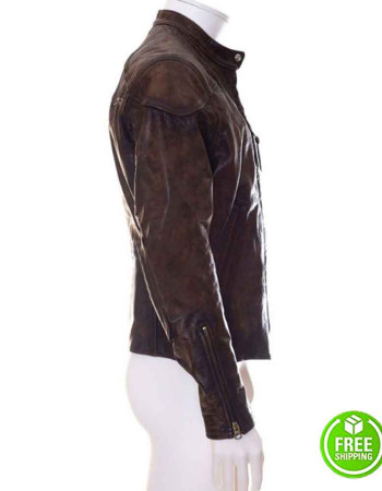 VENOM TOM HARDY (EDDIE BROCK) BROWN LEATHER JACKET