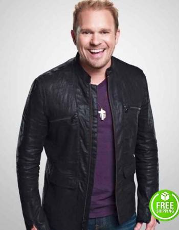 I LOVE KELLIE PICKLER KYLE JACOBS BLACK LEATHER JACKET