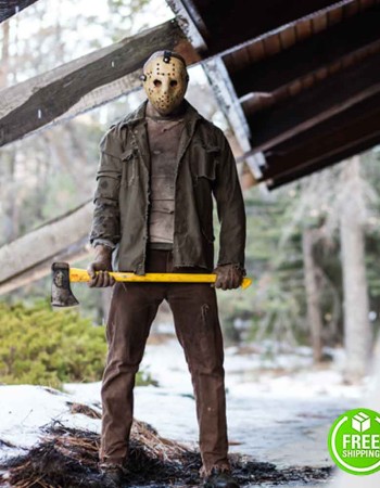 NEVER HIKE IN THE SNOW VINCENTE DISANTI (JASON VOORHEES) GREEN COTTON JACKET