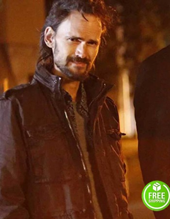 LUCIFER JEREMY DAVIES (NICK HOFMEISTER) BLACK COTTON JACKET