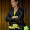 VINYL JAMES JAGGER (KIP STEVENS) BLACK LEATHER JACKET