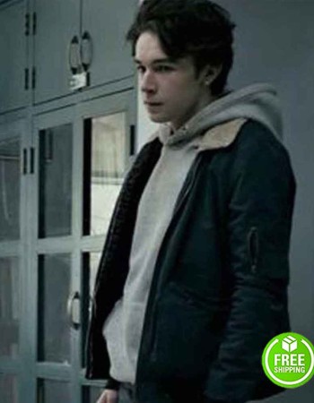 WAYNE MARK MCKENNA (WAYNE MCCULLOUGH) SHEARLING BLACK COTTON JACKET