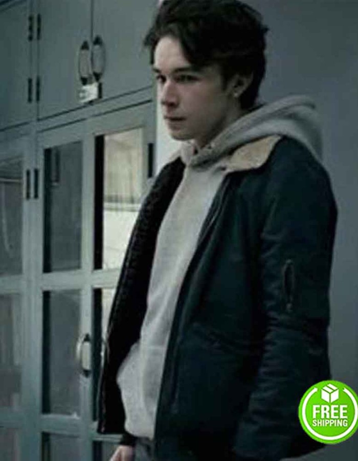 WAYNE MARK MCKENNA (WAYNE MCCULLOUGH) SHEARLING BLACK COTTON JACKET