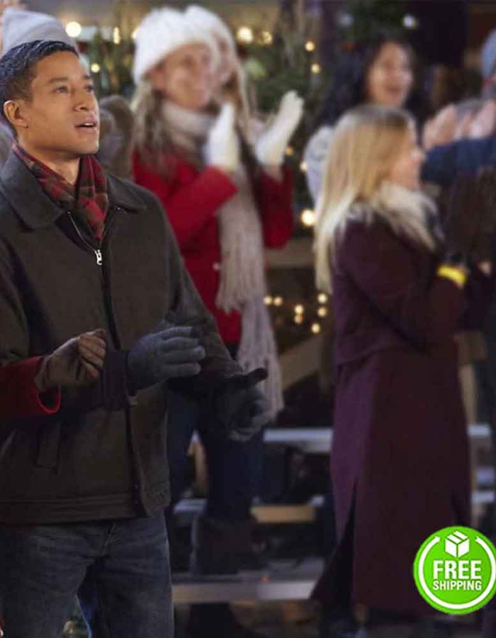 A CHRISTMAS TREE GROWS IN COLORADO MARK TAYLOR (KEVIN SNYDER) BLACK WOOL JACKET