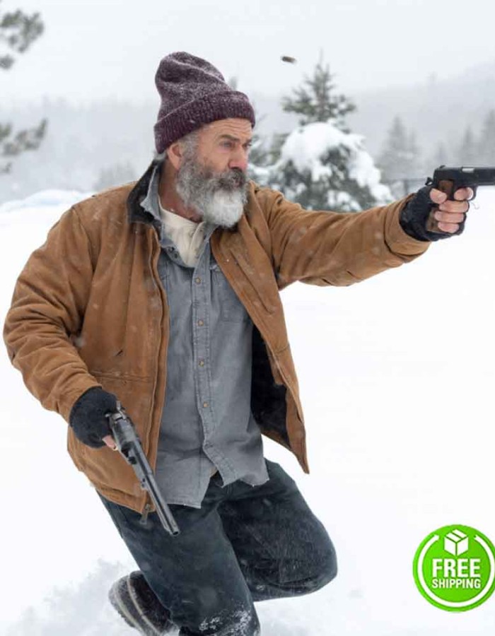 FATMAN MEL GIBSON (CHRIS CRINGLE) BROWN COTTON JACKET