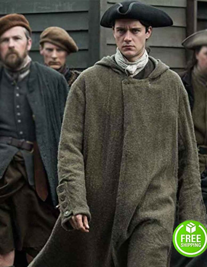 OUTLANDER SEASON 4 CESAR DOMBOY (FERGUS) GREEN WOOL COAT