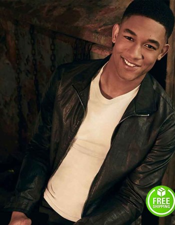 LEGACIES PEYTON ALEX SMITH (RAFAEL WAITHE) BLACK LEATHER JACKET
