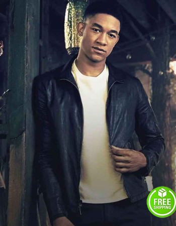 LEGACIES PEYTON ALEX SMITH (RAFAEL WAITHE) BLACK LEATHER JACKET