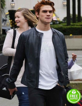 RIVERDALE SEASON 2 K.J APA (ARCHIE ANDREWS) BLUE LEATHER JACKET