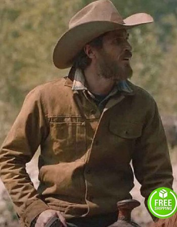 YELLOWSTONE DAVE ANNABLE (LEE DUTTON) BROWN COTTON JACKET