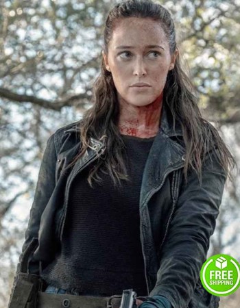FEAR THE WALKING DEAD ALICIA DUNHAM CAREY (ALICIA CLARK) BLACK LEATHER JACKET