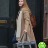 THE WOMAN IN THE WINDOW AMY ADAMS (ANNA FOX) BROWN WOOL COAT