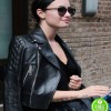 DEMI LOVATO BLACK BIKER LEATHER JACKET