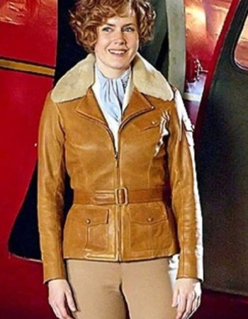 NIGHT AT THE MUSEUM 2 AMY ADAMS LEATHER JACKET