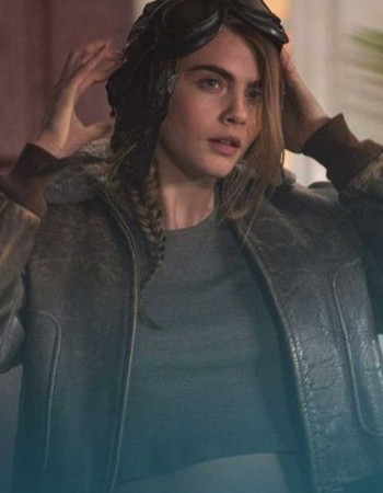 PAPER TOWNS CARA DELEVINGNE LEATHER JACKET