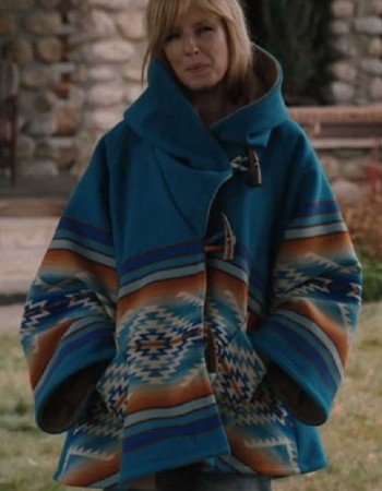 YELLOWSTONE BETH DUTTON BLUE COAT