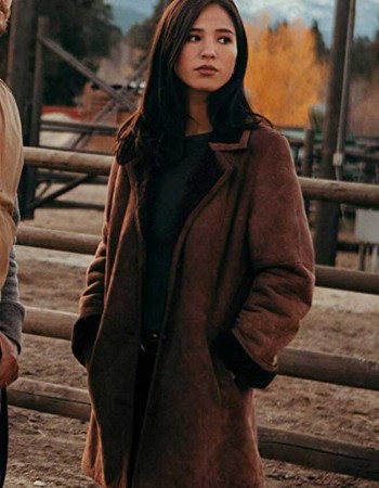 YELLOWSTONE MONICA DUTTON SHEARLING COAT