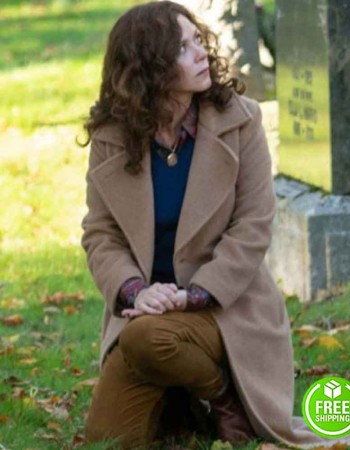 BOOKS OF BLOOD ANNA FRIEL (MARY) BROWN WOOL TRENCH COAT