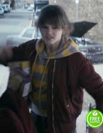 WAYNE CIARA BRAVO (DELILAH DEL LUCCETTI) MAROON COTTON JACKET 