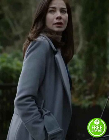 EVERY BREATH YOU TAKE MICHELLE MONAGHAN (GRACE) GREY WOOL COAT