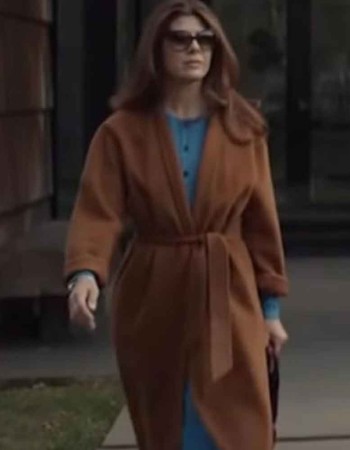 HUMAN CAPITAL MARISA TOMEI (CARRIE MANNING) BROWN WOOL COAT
