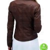 ARROW AUDREY MARIE ANDERSON (LYLA MICHAELS) BROWN LEATHER JACKET