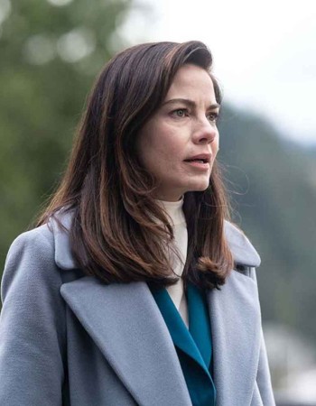 EVERY BREATH YOU TAKE MICHELLE MONAGHAN (GRACE) GREY WOOL COAT