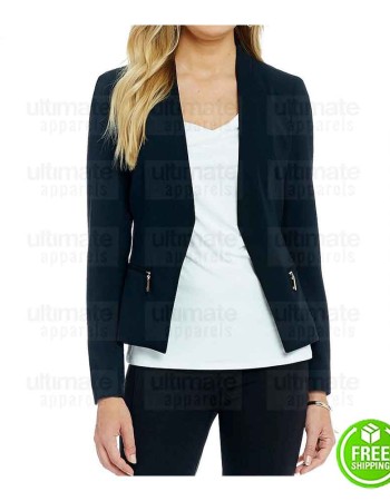 WOMEN DESIGNER NAVY BLUE BLAZER