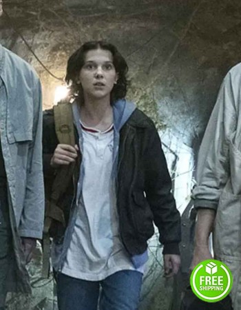 Godzilla Millie Bobby Brown (Madison Russell) Leather Jacket