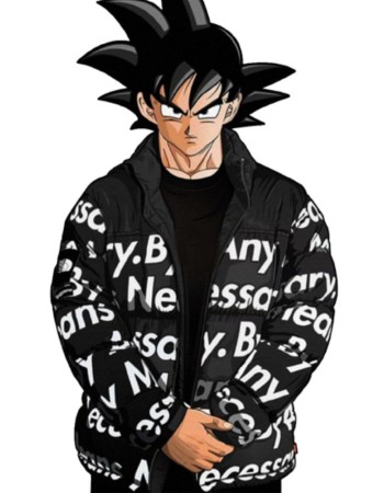 Dragon Ball Z Goku Drip Puffer Jacket