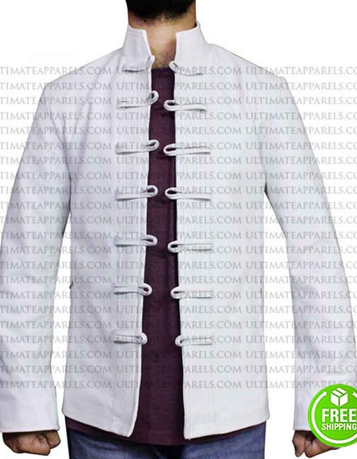 The Matrix Reloaded Collin Chou White Costume Jacket