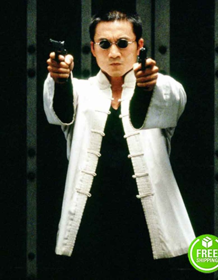 The Matrix Reloaded Collin Chou White Costume Jacket