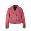 Barbie Pink Leather Biker Jacket