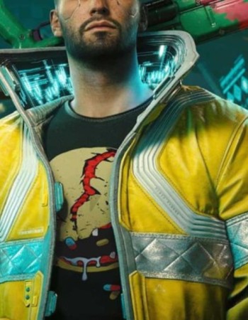 Cyberpunk 2077 David Martinez Yellow Leather Jacket