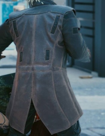 Cyberpunk 2077 Durable Motorcycle Black Leather Coat